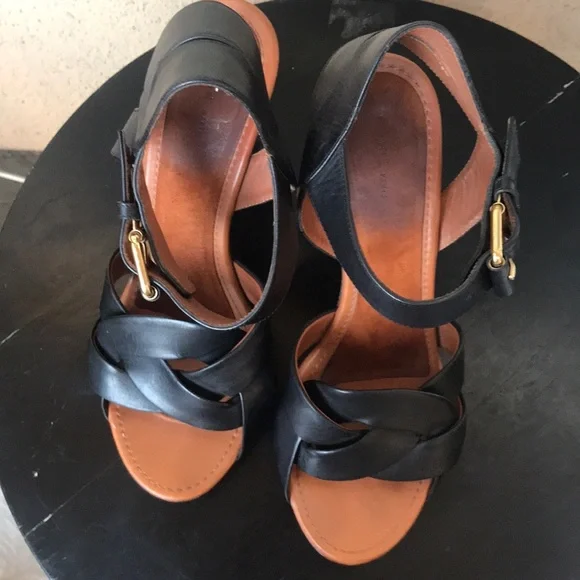 Celine Black Wedge Shoe - Picture 3 of 16